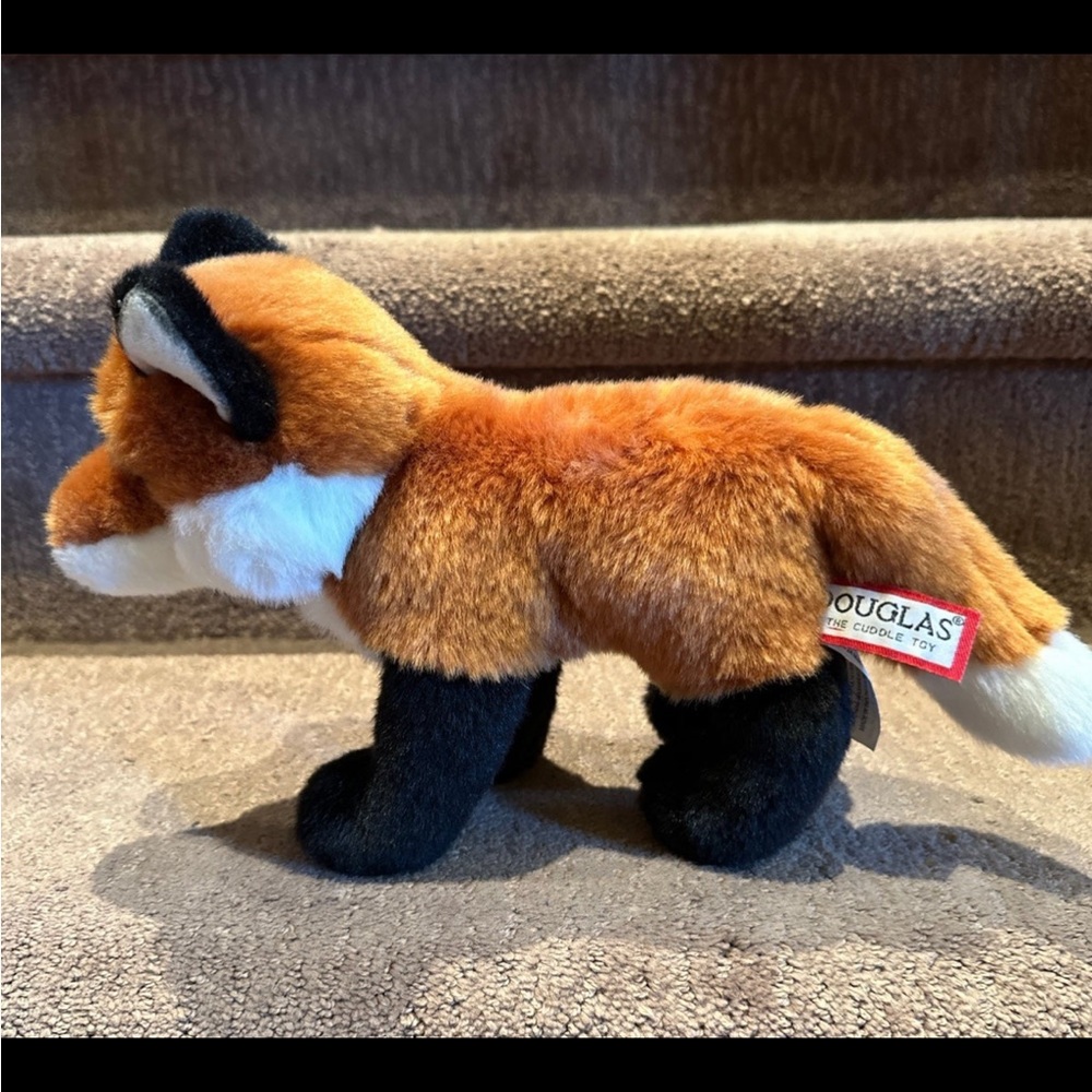 Douglas The Cuddle Toy Fox Plush 13” RED FOX White Fur Stuffed Animals